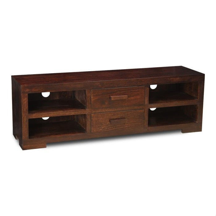 Mango Wood 170cm 2 Drawer Media Unit - In Stock