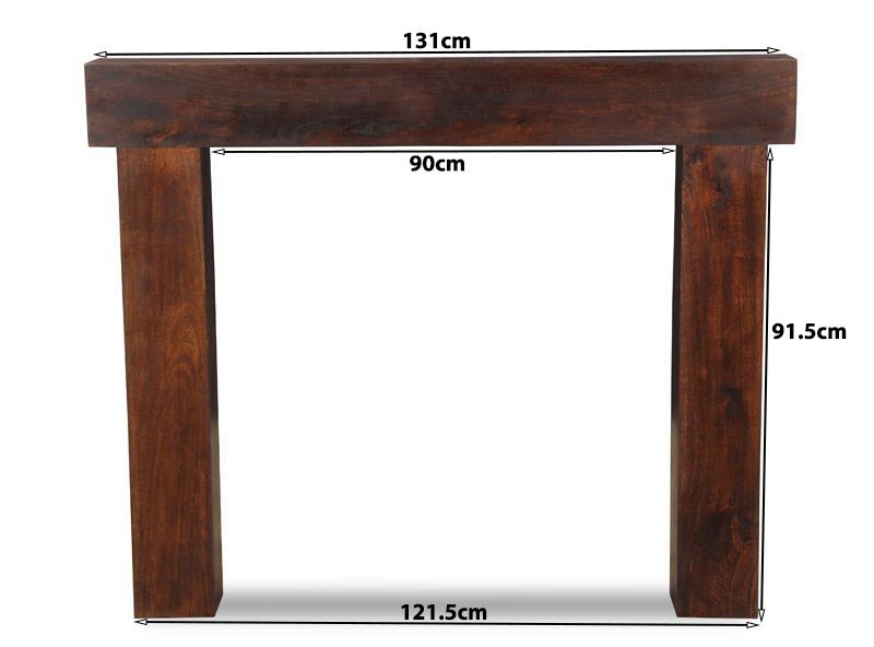 Mango Wood 131cm Fire Surround - In Stock
