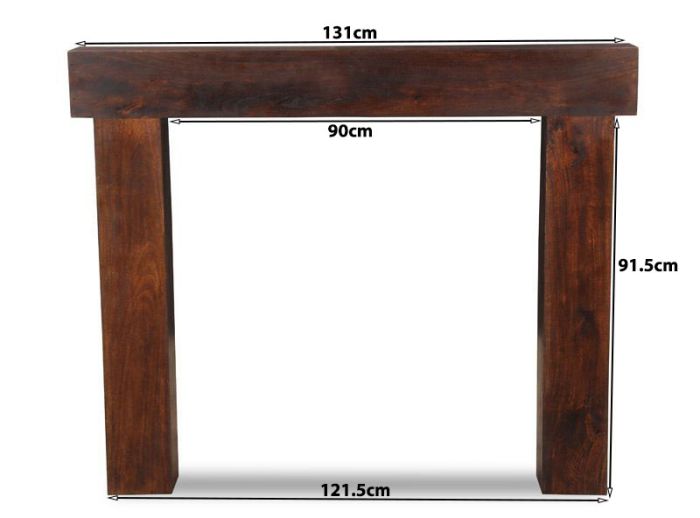 Acre & Artisan Mango Wood Fire Surround 1 (131cm)