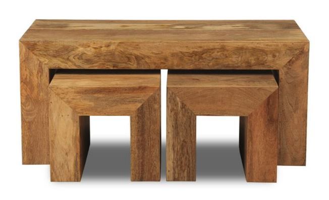 Light Mango Wood 100cm Long John - In Stock