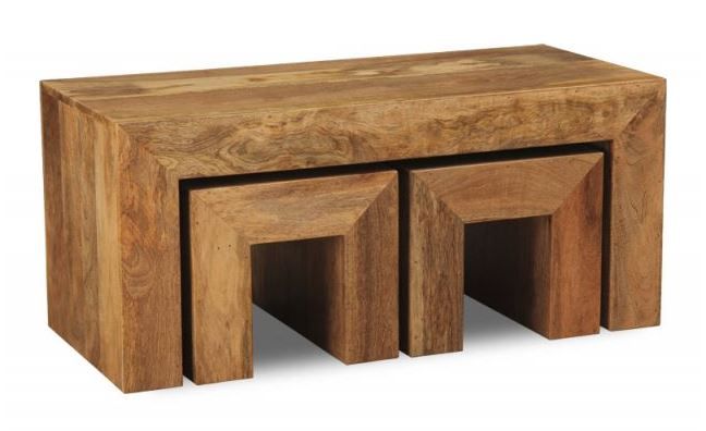 Light Mango Wood 100cm Long John - In Stock