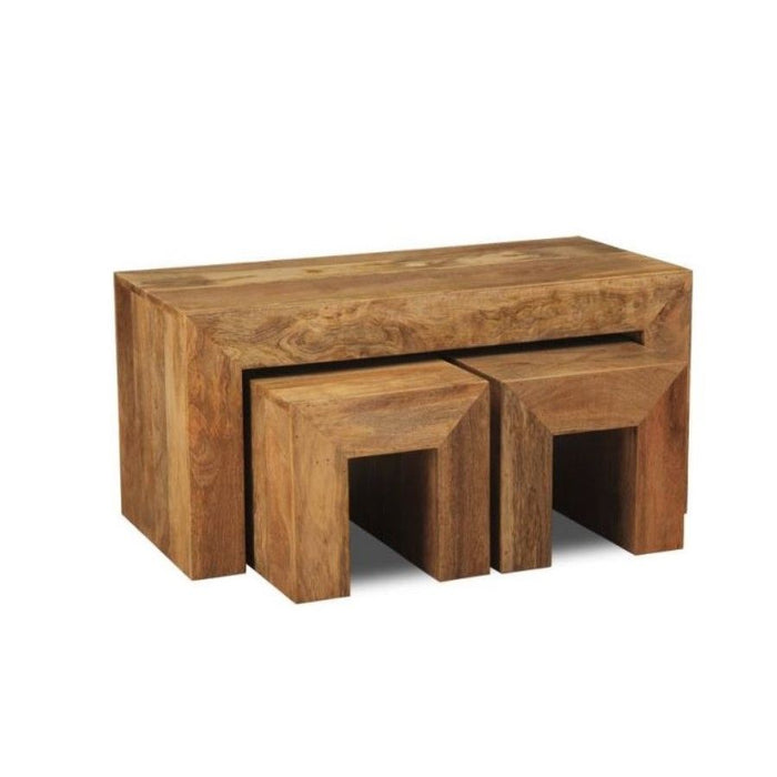 Light Mango Wood 100cm Long John - In Stock