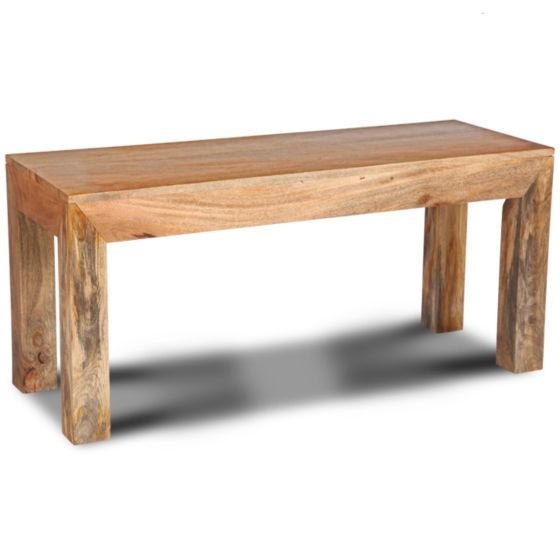 Acre & Artisan Light Mango Wood Medium Bench (130cm)