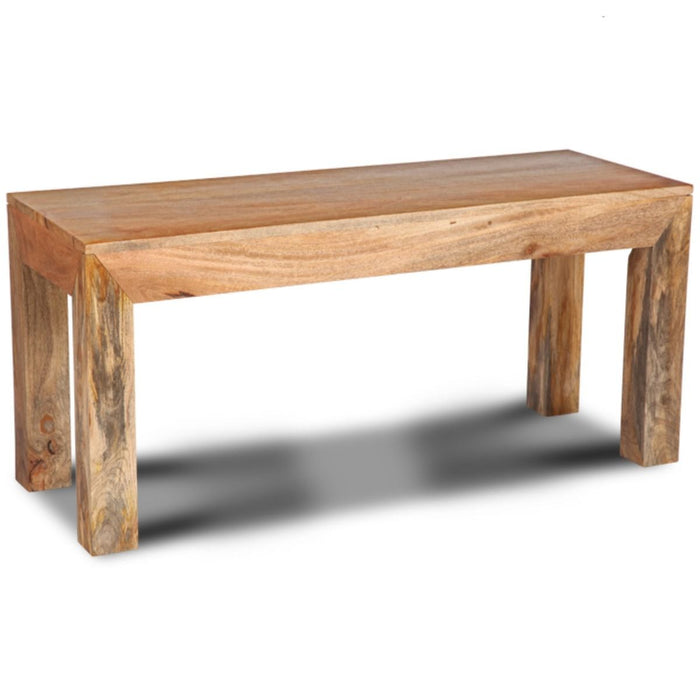 Light Mango Wood 130cm Bench - In Stock
