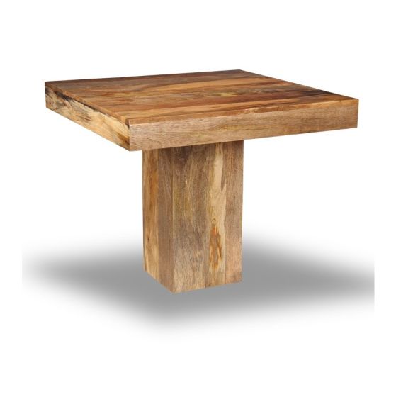 Acre & Artisan Light Mango Wood 90Cm Cube Dining Table
