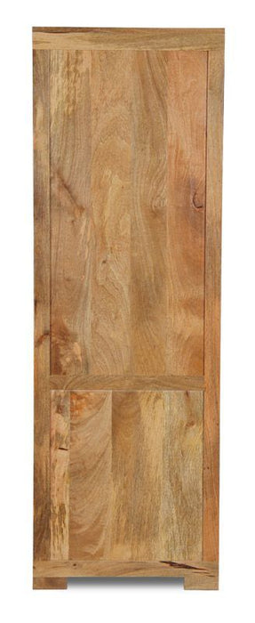 Light Mango Wood 59cm Display Cabinet - In Stock