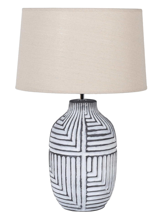 Textured Abstract Table Lamp