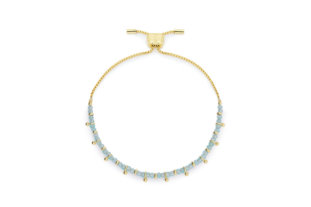 Moala Gold & Blue Topaz Stacking Bracelets