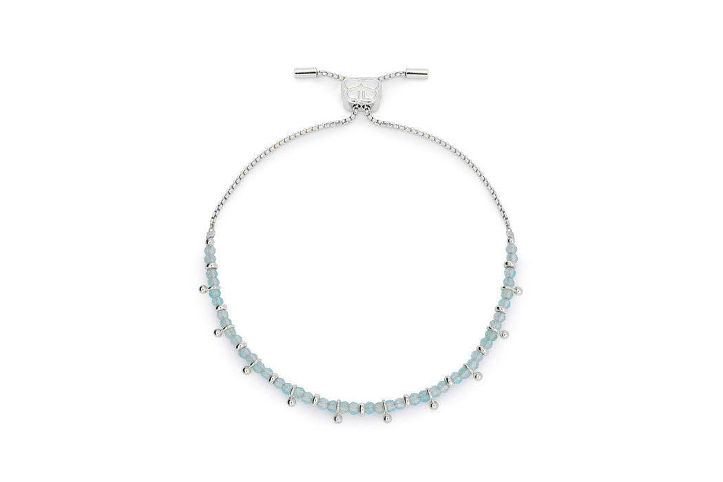 Moala Silver & Blue Topaz Stacking Bracelets