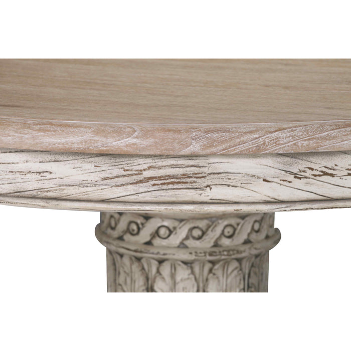 Heavy Distressed Round Dining Table