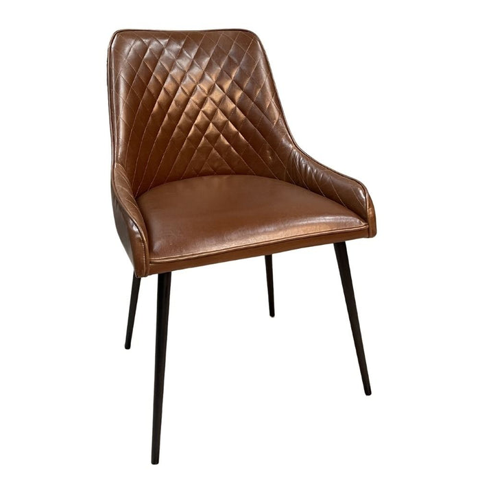 Henley Faux Leather Dining Chair - In Stock