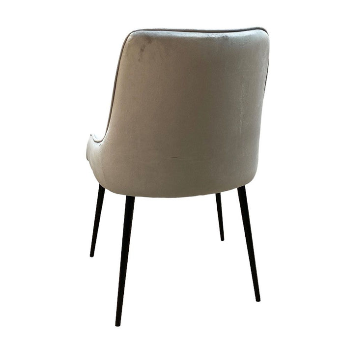 Henley Velvet Dining Chair - French Grey