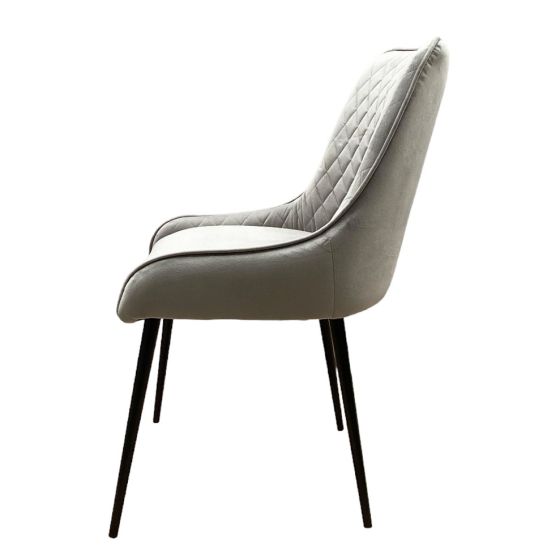 Acre & Artisan Henley Velvet Chair French Grey