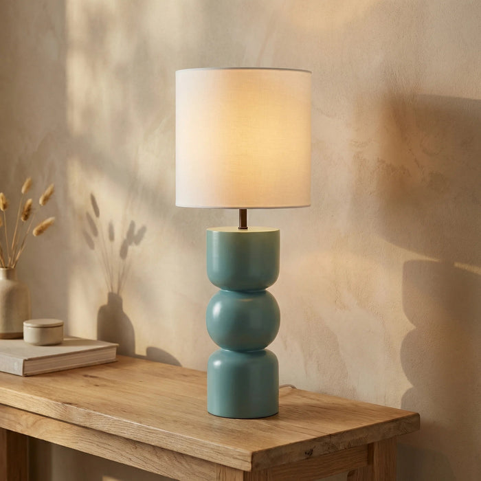 Bella Table Lamp High Gloss Sky Blue