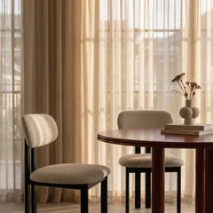 Arbor Dining Chair | Speckled Stone Sustainable Boucle & Black