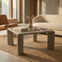 Kelby Square Coffee Table | High Gloss Sage Green