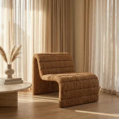 Lopez Accent Chair | Speckled Honey Sustainable Boucle