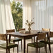 Landon 4 Seat Rectangle Wooden Dining Table | Walnut