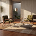 Aspen Accent Chair | Olive Green Sustainable Velvet & Walnut