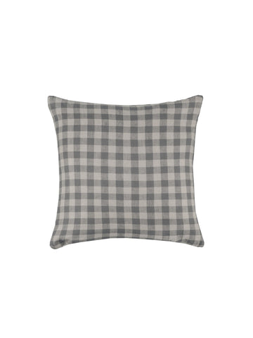 Ida Gingham Grey Cushion Cover