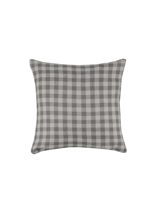 Ida Gingham Grey Cushion Cover