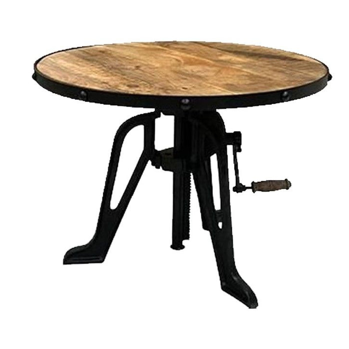 Industrial Small Iron Crank Table New Design - In Stock