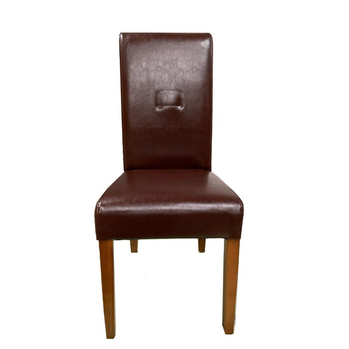 Ex Display Set of 4 Antique Brown Rollback Chairs T72