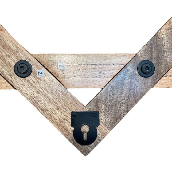 Acre & Artisan Inset Light Mango Shelf (60cm)
