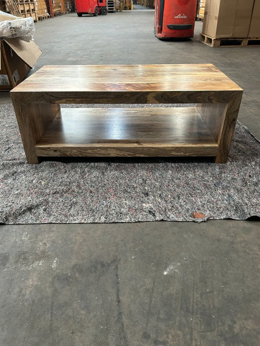 Ex Display Light Dakota 110cm Open Coffee Table T558 - One Available