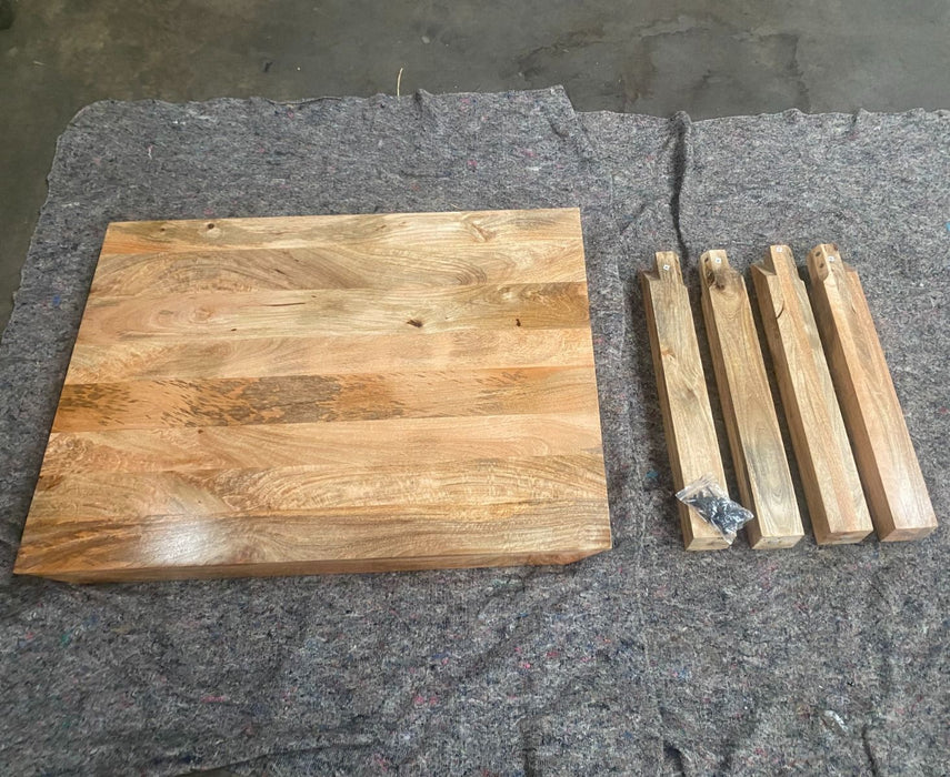 Ex Display Light Dakota Mango Wood 120cm Dining Table T550 - One Available
