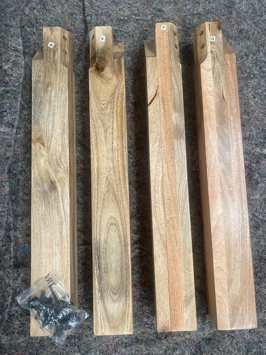 Ex Display Light Dakota Mango Wood 120cm Dining Table T550 - One Available