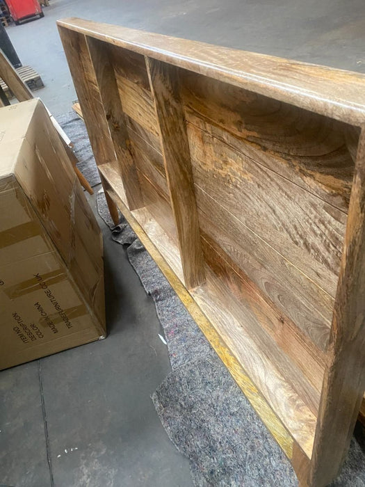 Ex Display Light Scandi Mango King Size Bed T552 - One Available