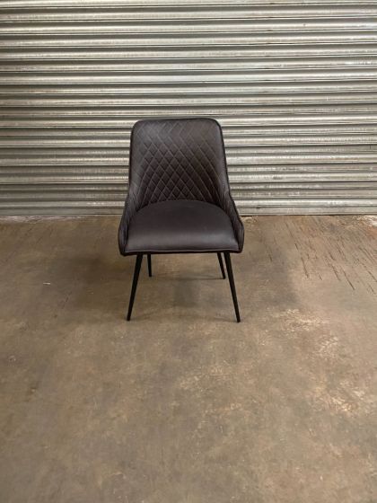 Acre & Artisan Henley Faux Leather Chair Black 1