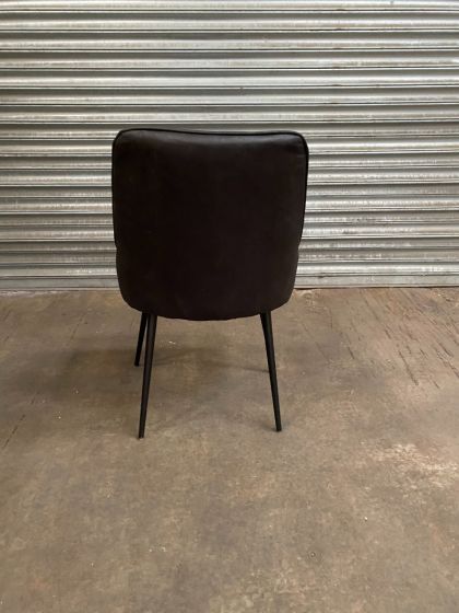 Acre & Artisan Henley Faux Leather Chair Black 1