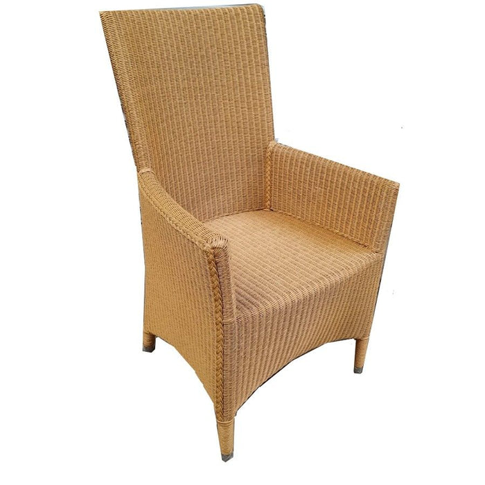 Lloyd Loom Natural Chair with Arm Rest SL839