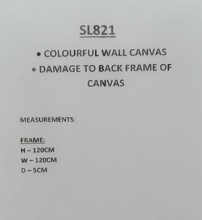 Colourful Green Wall Canvas SL821