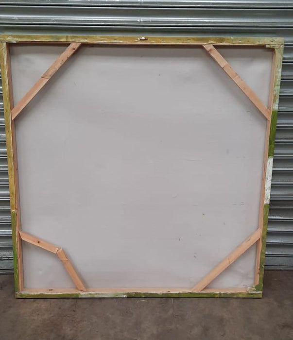 Colourful Green Wall Canvas SL821