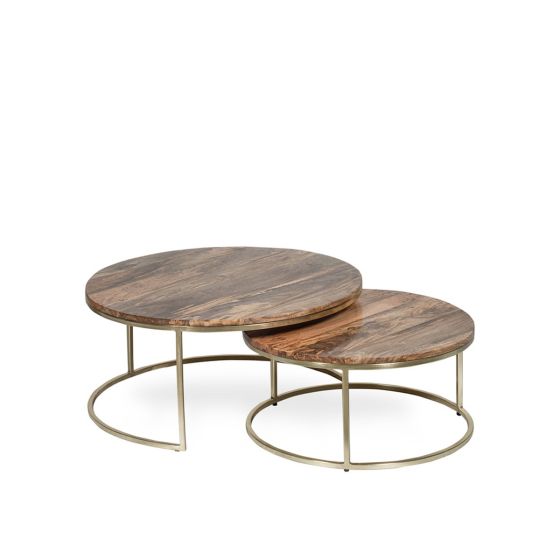 Acre & Artisan Industrial Gold Stools