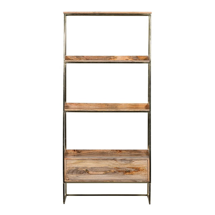 Industrial Gold Ladder 85cm Shelves - In Stock