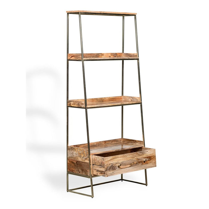 Industrial Gold Ladder 85cm Shelves - In Stock