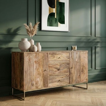 Industrial Gold 135cm Sideboard