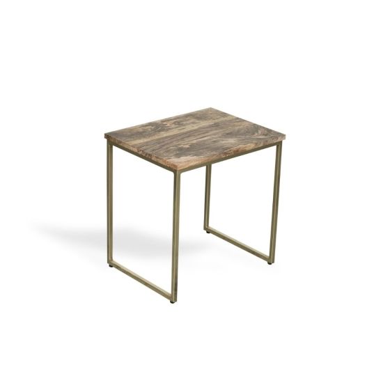 Acre & Artisan Industrial Gold Nest Of Tables