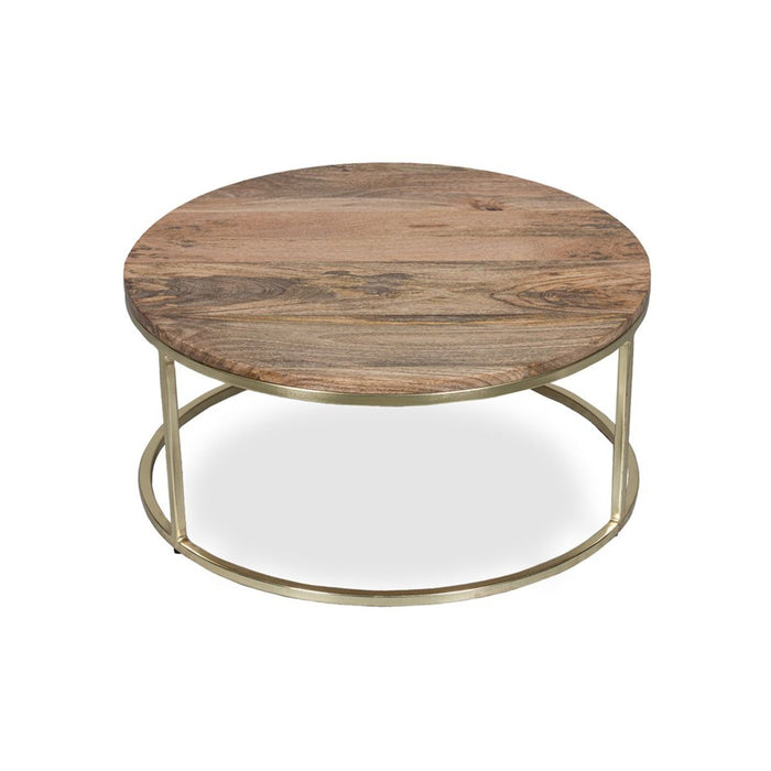 Industrial Gold Nest of Tables - In Stock
