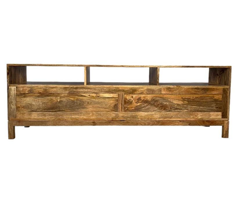 Inset Light Mango 180cm Media Unit - In Stock