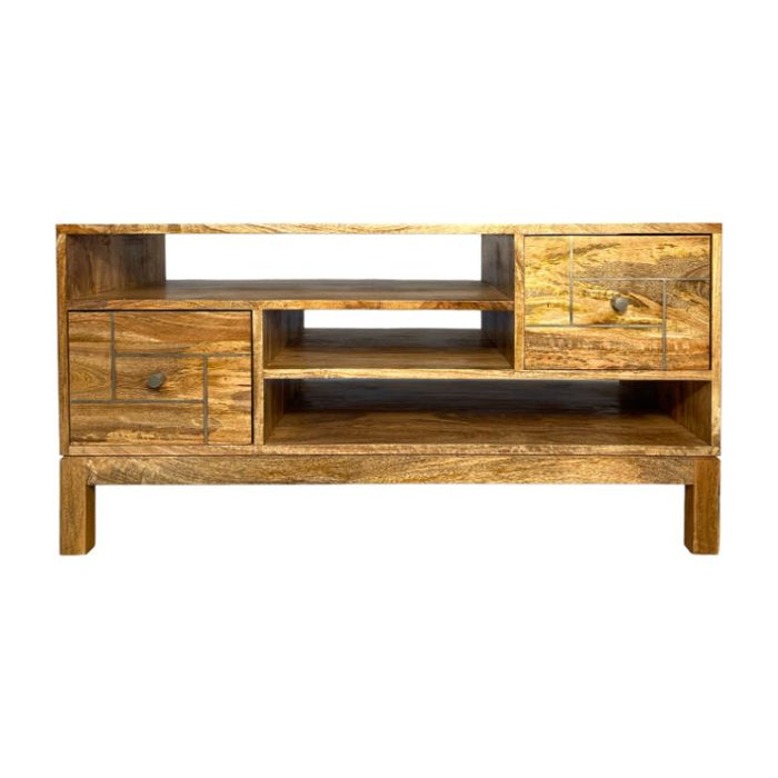 Inset Light Mango 100cm Coffee Table - In Stock