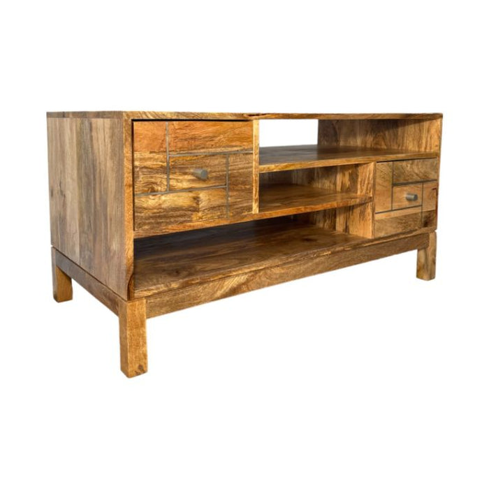 Inset Light Mango 100cm Coffee Table - In Stock