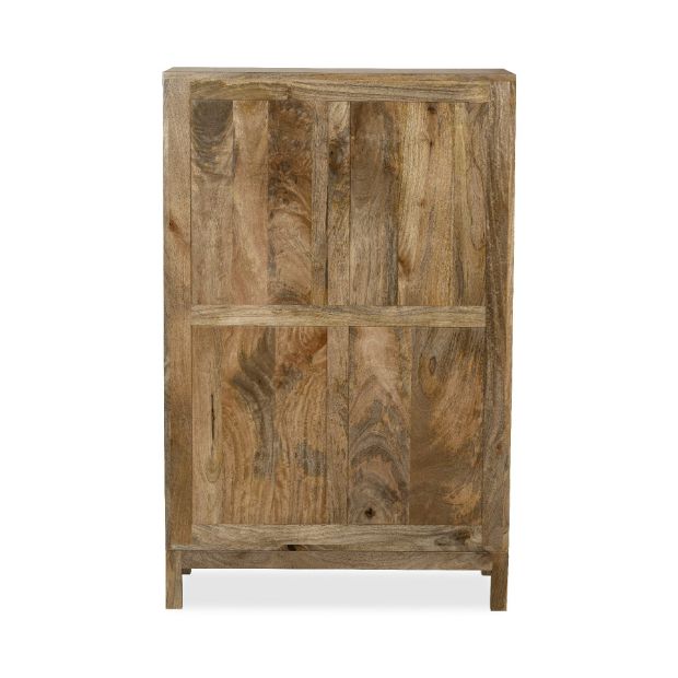 Inset Light Mango 85cm Drinks Cabinet - In Stock