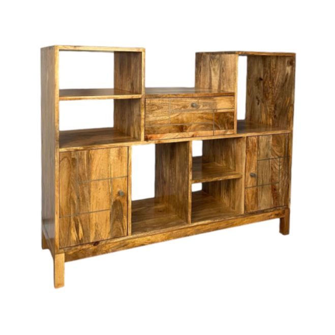 Inset Light Mango 130cm LP TurntableDrinks Cabinet - In Stock