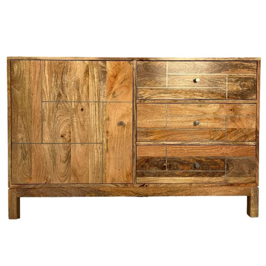 Acre & Artisan Inset Light Mango Small Sideboard (120cm)