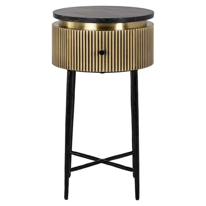 Ironville Gold Side Table